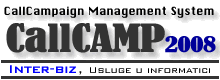 CallCamp - sustav za obradu telefonskih kampanja (telemarketing, ispitivanje javnog mišljenja, analiza tržišta)
